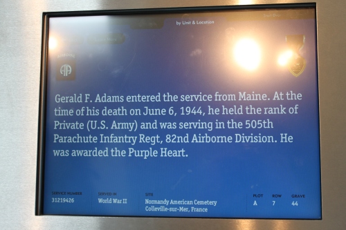 Gerald Adams, Maine soldier buried in Normandy